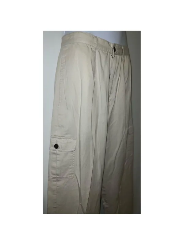 Women's VTG Cargo Pants Beige 6 Casual Khaki - Image 7