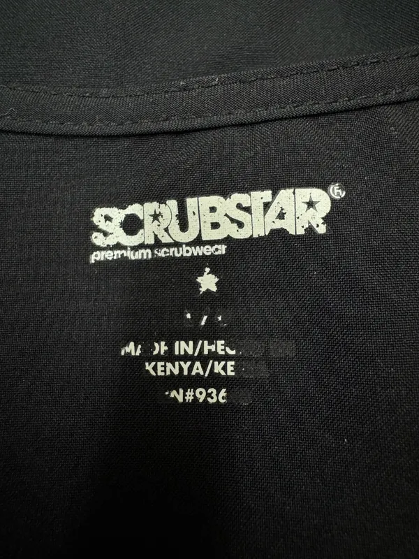Scrubstar Black Scrub Top Size Large - Image 3
