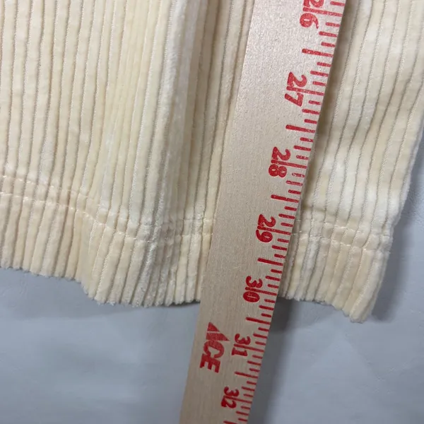 Universal Threads Cream Corduroy Wide Leg Pants High Rise Beige Size 4 NEW - Image 11