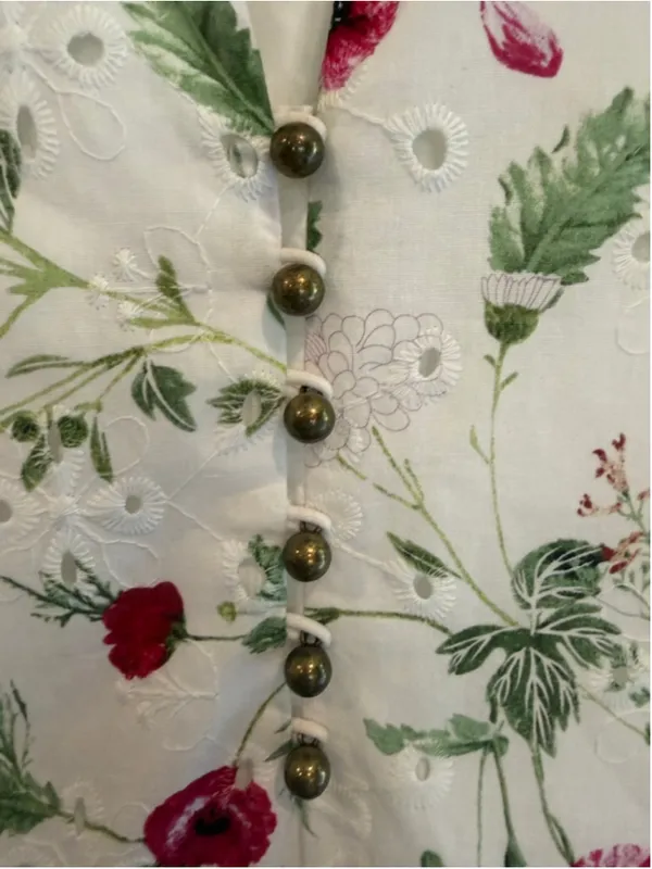 Entro Floral Print Maxi Dress in White Size S - Image 6