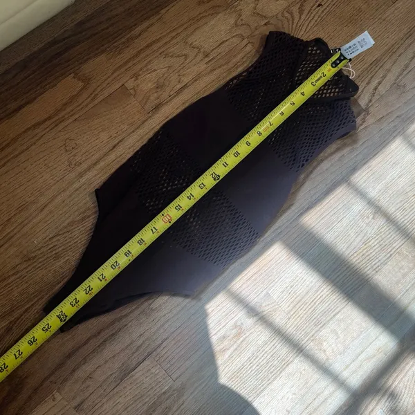 Zara Brown Mesh Open Knit Sleeveless Bodysuit XS-S NWOT - Image 6