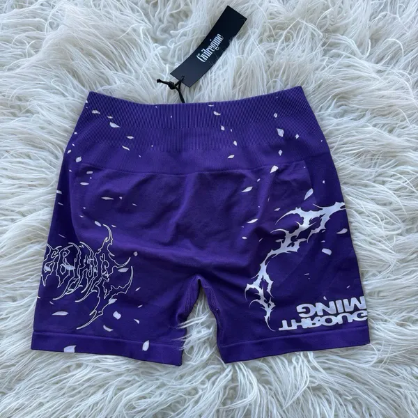 Civil Regime Blowout Kelly Seamless Shorts Bright Purple Size Small - Image 5