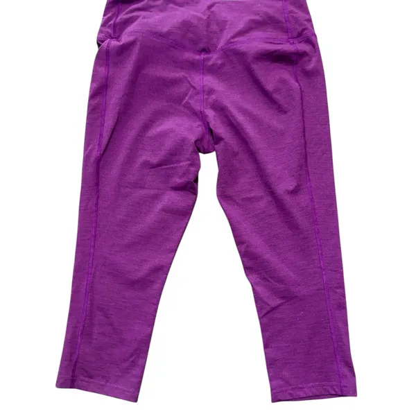 Nike DriFit Women’s Vibrant Purple Capri Leggings L - Image 7