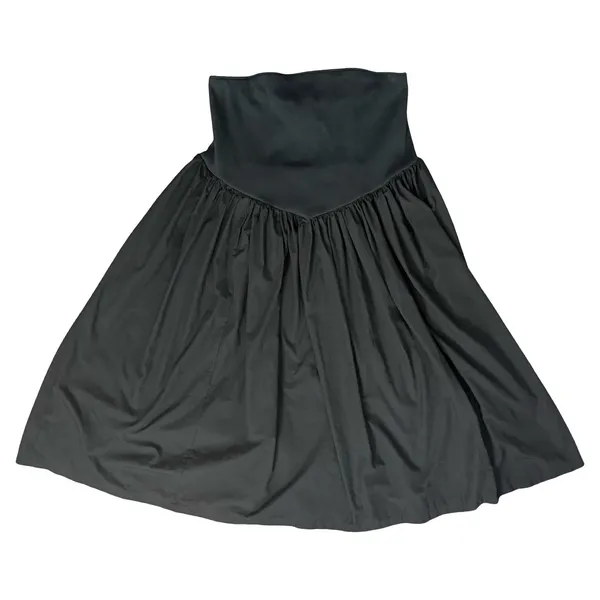 Anthropologie Black Strapless Basque Waist A-Line Midi Dress size 1X NEW Tags - Image 11