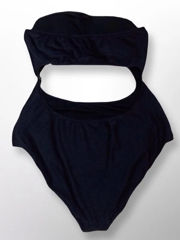 Aerie One Piece Full Coverage Swimsuit | Black Textured | XXL Long / Tall NWT - Image 7
