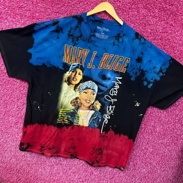 Mary J Blige Whats the 411 Track-listing Hip Hop Dip Dye 3XL - Image 3