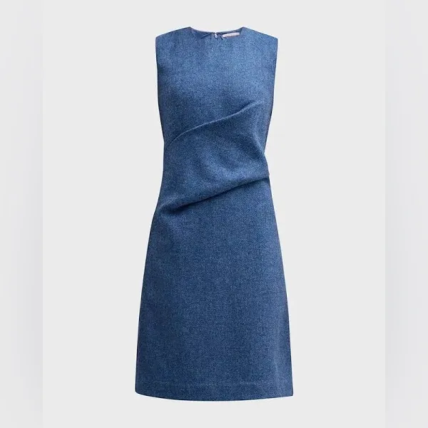FRANCES VALENTINE Callista Wool-Blend Dress Blue NWT Large Chic - Image 5