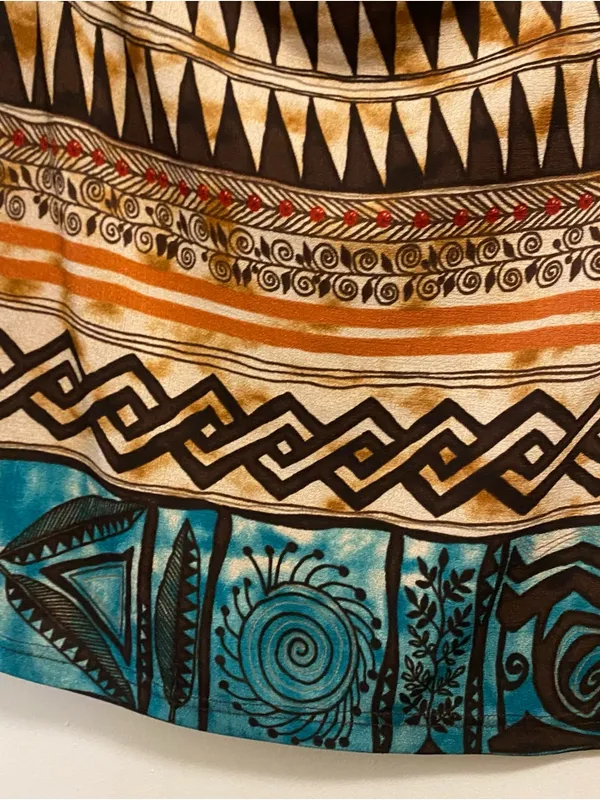 Ronni Nicole Vintage USA Womens Tank Top XL 46” Aztec Southwest Tribal Cowl Neck - Image 6