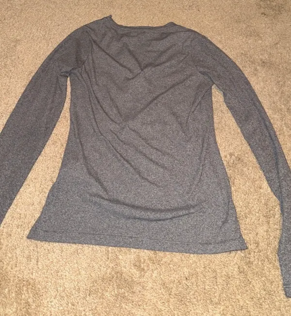 Athleta Gray Long-Sleeve Henley Top - Women XS - Image 4