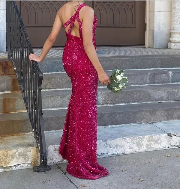 Pink sparkly Prom Dress Amazon  - Image 2