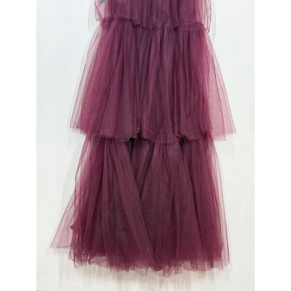 Lulus Unforgettable Poise Maxi Dress Women's XS Plum Purple Tulle Tiered NWT - Image 11
