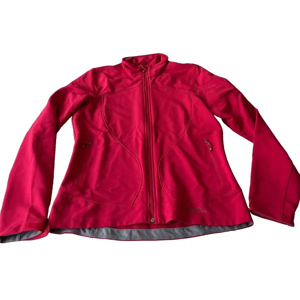 Eddie Bauer Jacket Women’s Pink Medium Softshell Full Zip Outdoor - Image 2