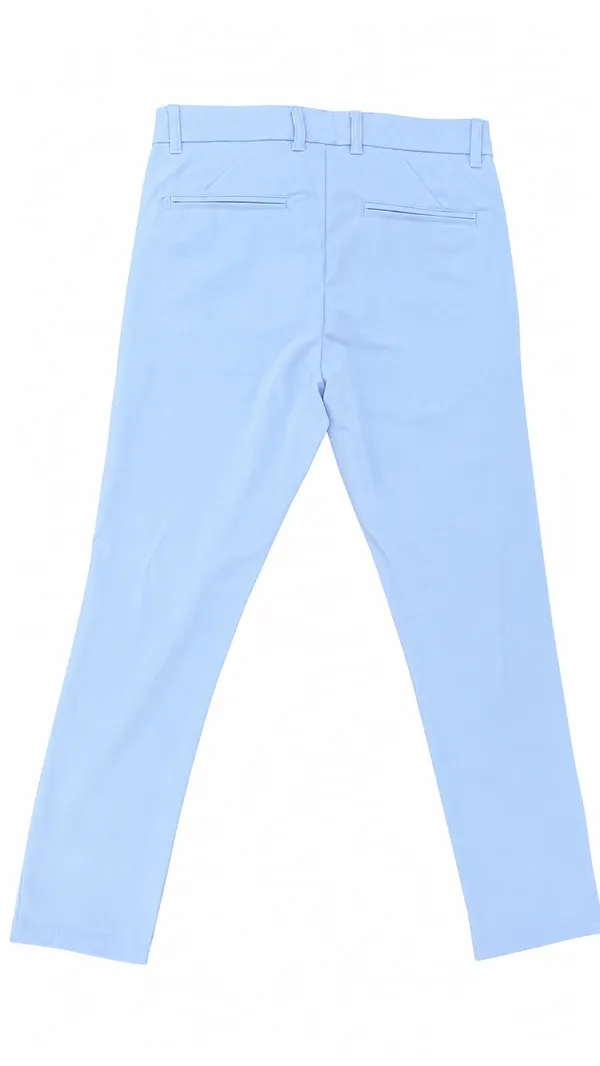 New Look Men’s Light Blue Super Skinny Suit Trousers 32S - Image 2