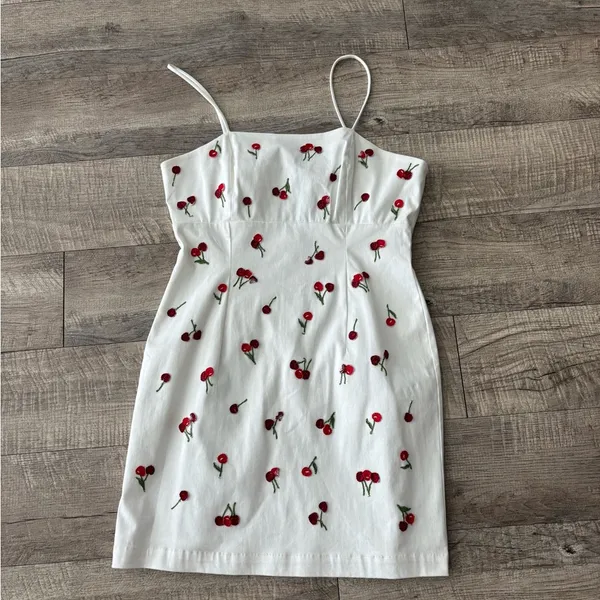 Anthropologie cherry dress - Image 4