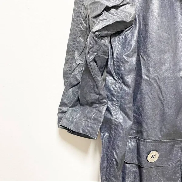 Michael Kors Steel Blue Raincoat - Image 3