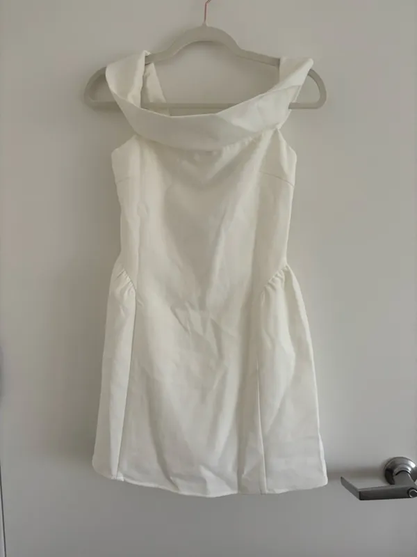 NWT Princess Polly Main Character Strapless Mini Dress White - Image 4