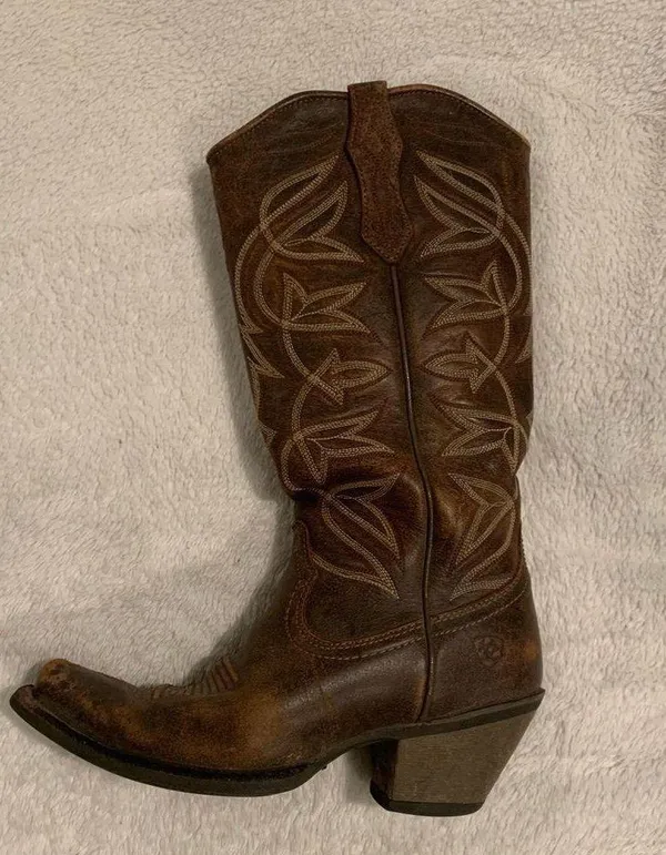 Ariat Women’s Sheridan Western Boots Leather Vintage Bomber Cowboy - Size 5.5 - Image 5