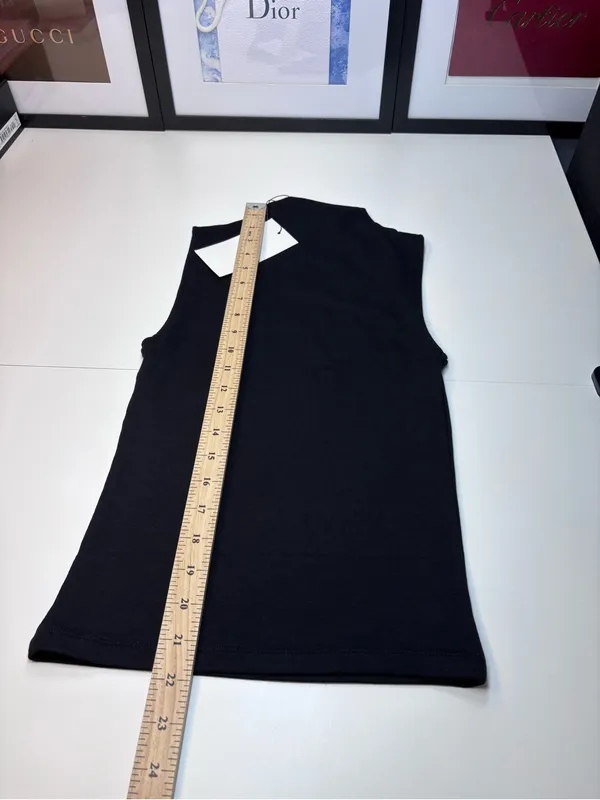 Zara Modal Cotton Blend Black Sleeveless Tank Top NWT Size M - Image 8
