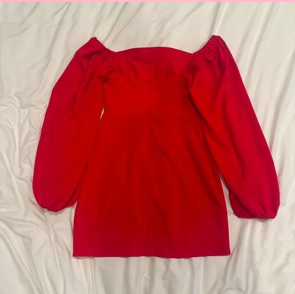 Princess Polly Lillie Long Sleeve Mini Dress Red - Image 5