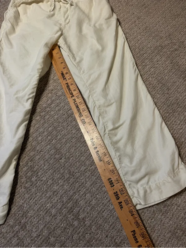 NSF woman’s linen pants size small White - Image 2