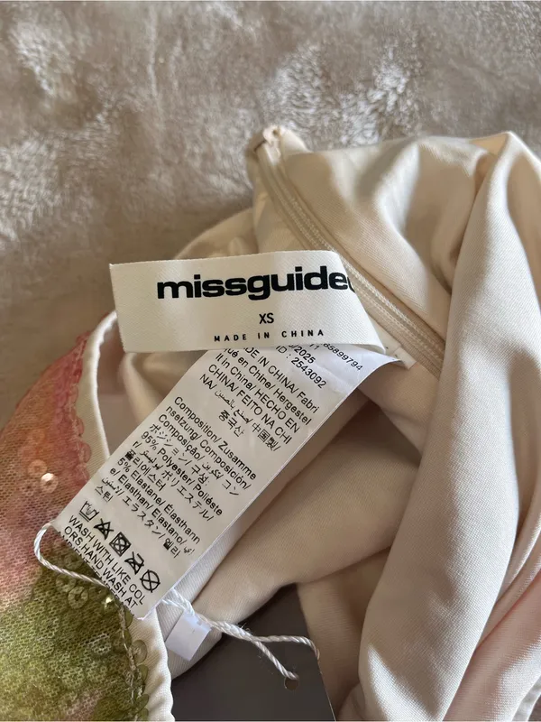 MISSGUIDED Ibiza Boho Sequins Mini Skirt Going Out College Party Sz XS NWT - Image 4