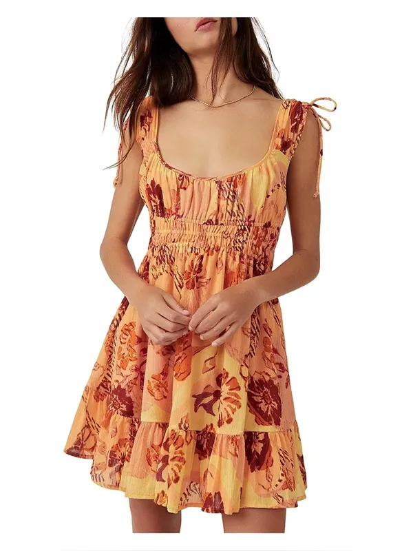 NWT $128 Free People Vernon Minim Dress XL Anthropologie in Sunshine Combo - Image 5