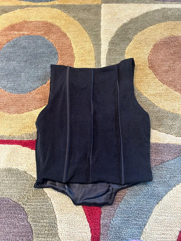 Tiger Mist Corset Top Black Crop Tank Top Size Medium - Image 3