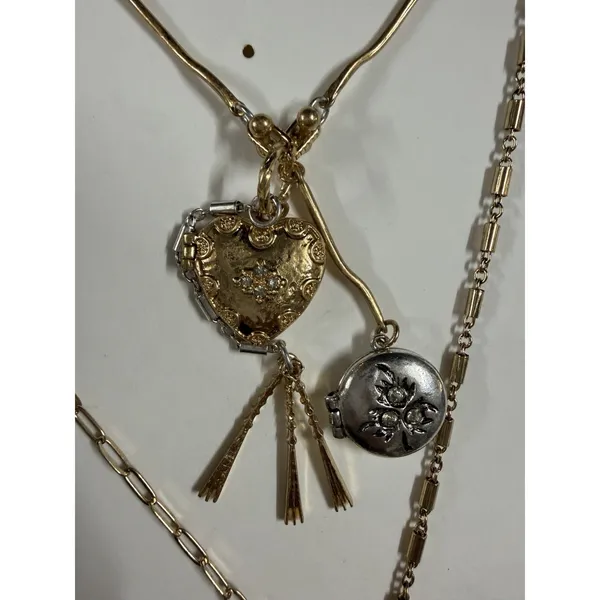 Zara Heart Locket Charm Pendant Gold Chain Fairy Festival‎ Necklace - Image 2