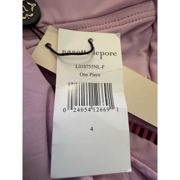 NWT Nanette Lepore Floral‎ Plunge One Piece Swimsuit Size 4 - Image 6