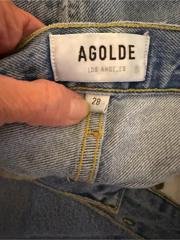 "AGOLDE Parker Straight in Swapmeet (Style A113C-811)" - Image 5