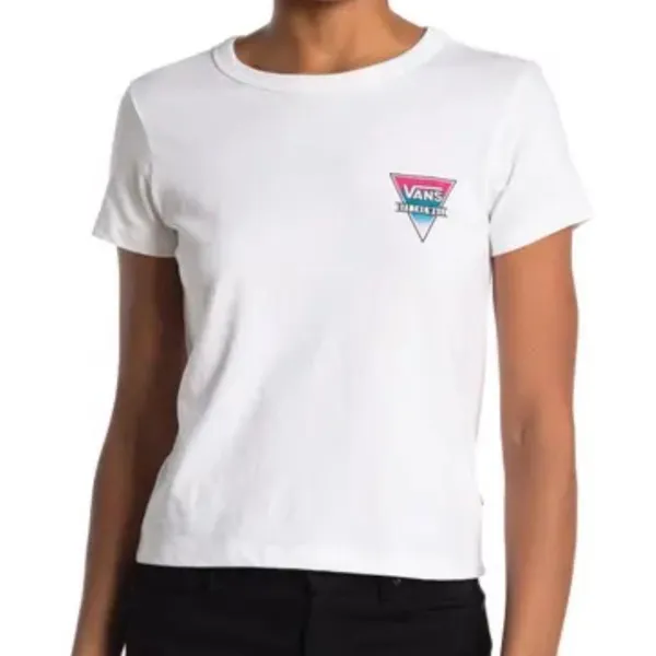 Vans T-shirt off the wall white w/logo L NWT - Image 2