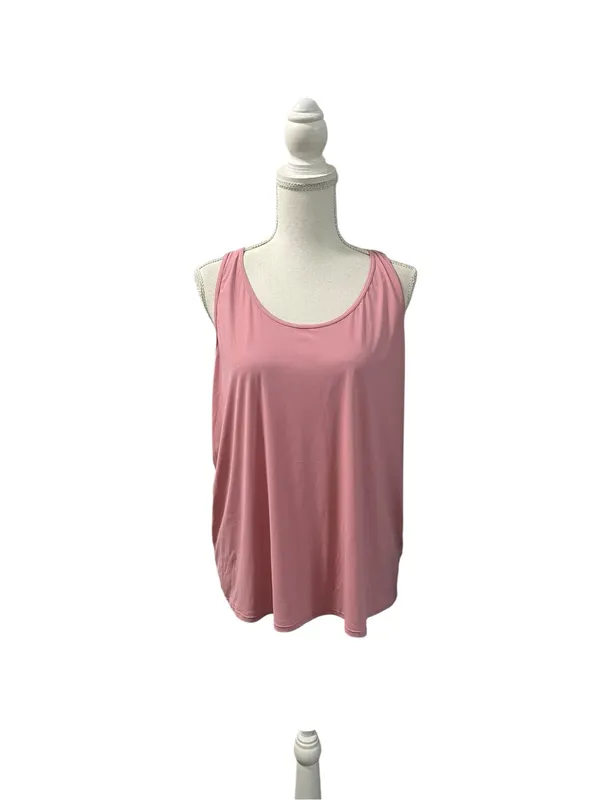 NWT Halara UltraScuplt Pink Scoop Neck Tank Athletic Wear XL Gym Dance - Image 2
