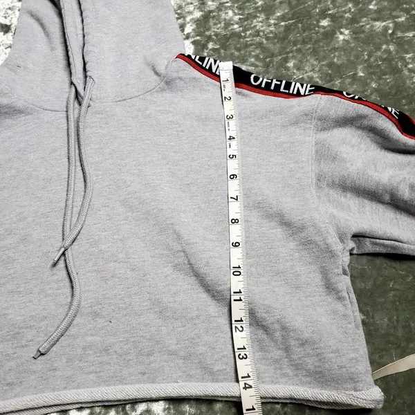 Forever 21 Gray‎ Cropped Hoodie - Image 5