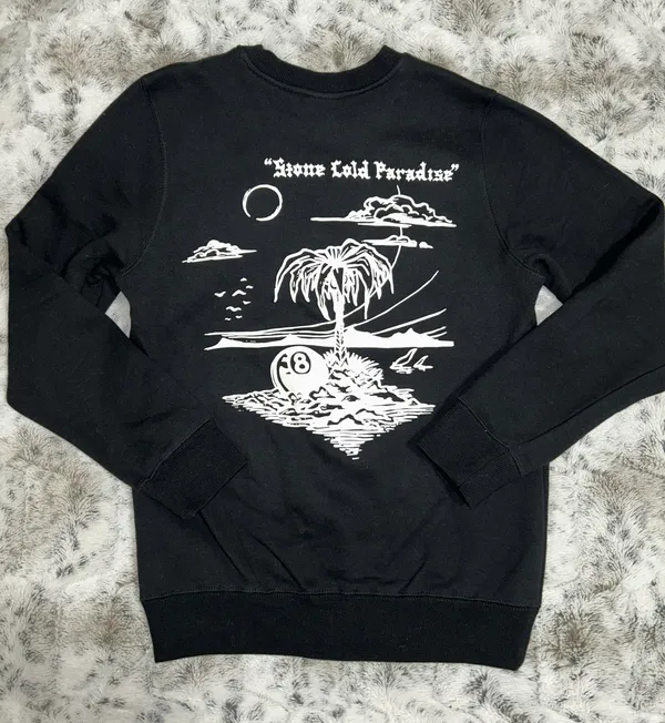Stüssy 🆕 NWOT | Jamaica Stone Cold Paradise Crewneck Sweatshirt | Size XS - Image 10