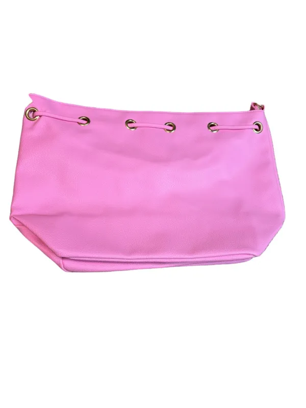Juicy Viva La Juicy Gold Couture Bucket Bag with Guitar Strap, NWT Pink/White - Image 6