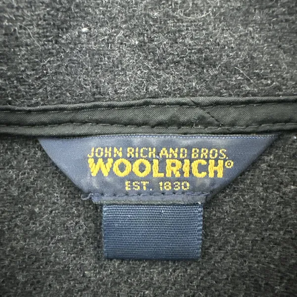 Vintage Woolrich Wool Vest Charcoal Gray Outdoor Travel USA Women's Large - Image 4