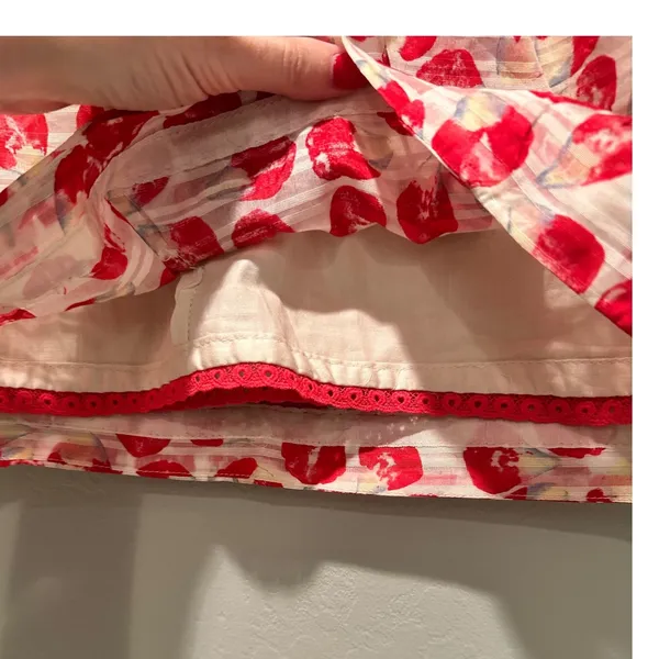 Anthropologie Leifsdottir Silk Organza Petal Skirt Size‎ 0 Mini Preppy Coquette - Image 6