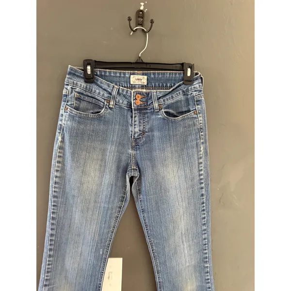 Levis‎ 526 Slender Bootcut Jeans Vintage Y2k 4 Med Blue Denim Mid Rise Size 28 - Image 4