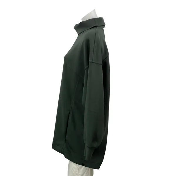 Lululemon Women's Sage Green Long Sleeves Relaxed Turtleneck Sweatshirt Size M - Image 2