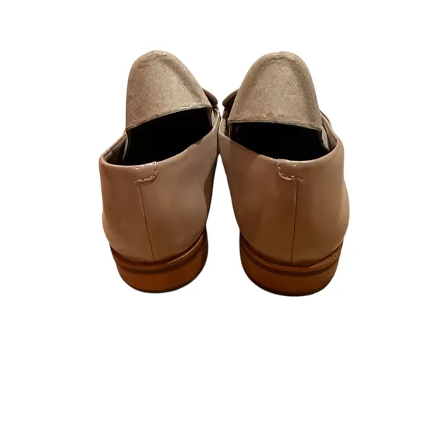AEROSOLES Glossy Beige Loafers - Image 4