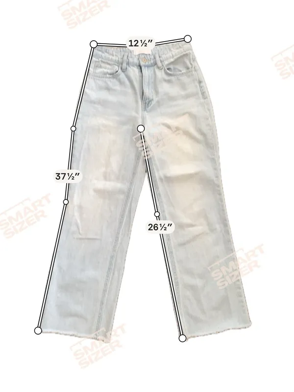 Vervet Salt Flats 90’s Vintage High Rise Straight Leg Jeans Light Wash Raw Hem - Image 5
