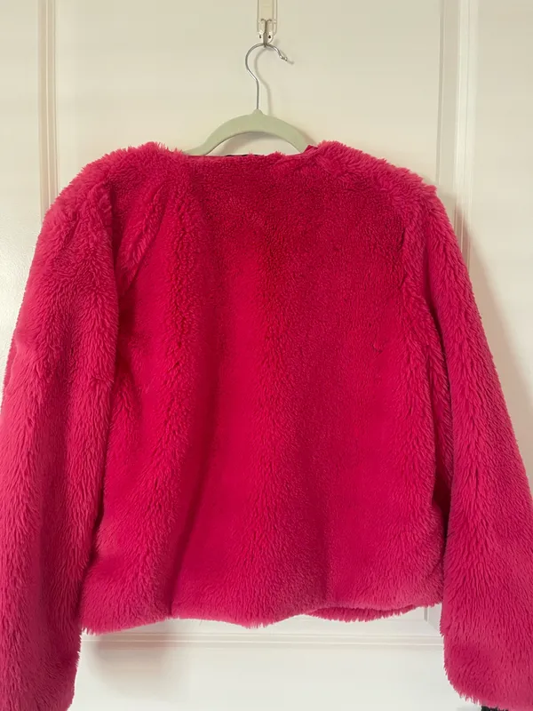 Pink Furry Coat - Image 3