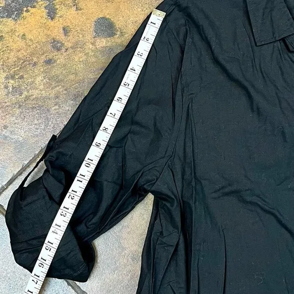Women’s Black Long Sleeve Button Up Blouse XXL - Image 7