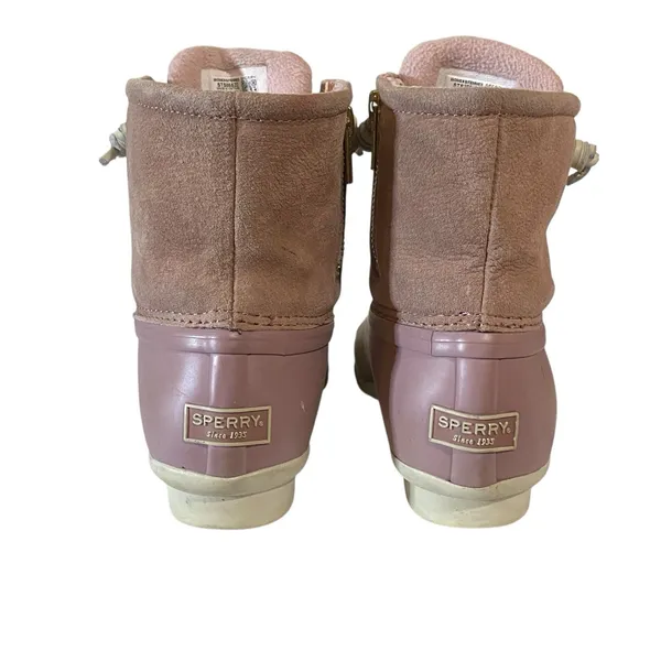 Sperry Top‎ Sider Women's 8 Saltwater Rubber Duck Boots Pink/Blush Garden Shoes - Image 5