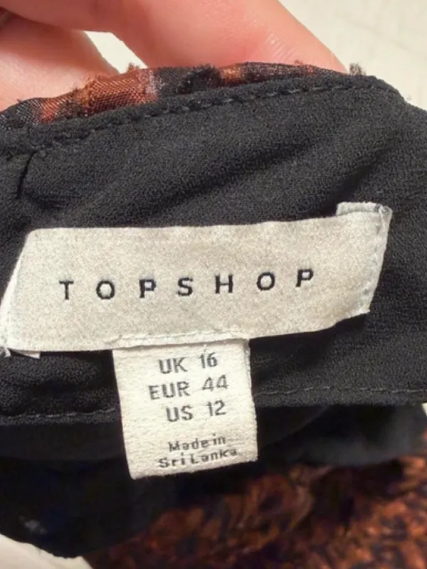 Topshop Animal Print Dress - Image 4