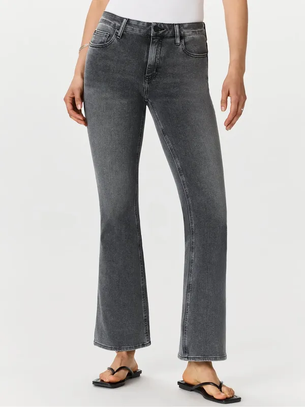 Quince Luna Stretch Flare Jeans Greyed Out Size 29 - Image 2