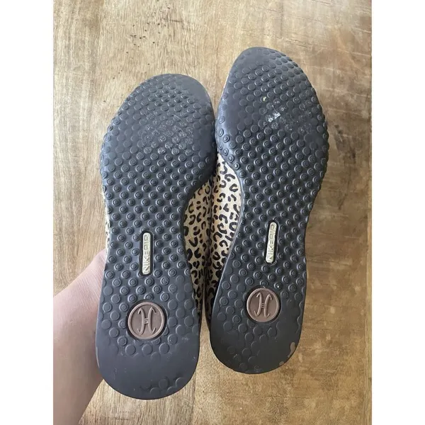 Cole Haan Leather Ballet Flat Pony Hair Leopard Comfort Slip On Shoe Size 7B - Image 8