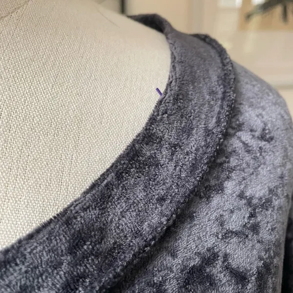 We The Free People Crushed Velvet Sweatshirt Dark Grey M - Image 5