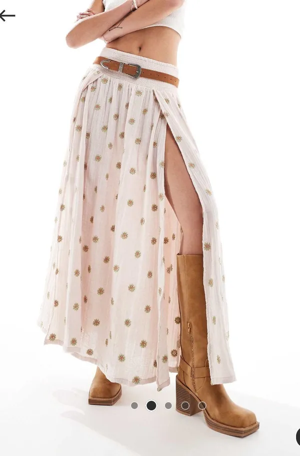 Free People Printed Skirt - Image 3
