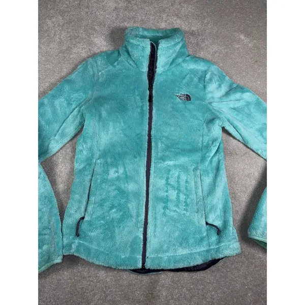The North Face Osito 2 Jacket Women's XS Turquoise Aqua High Pile Fleece - Image 3